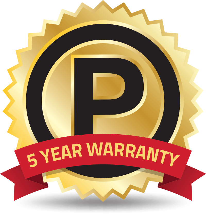 Potter's 5 Year Warranty
