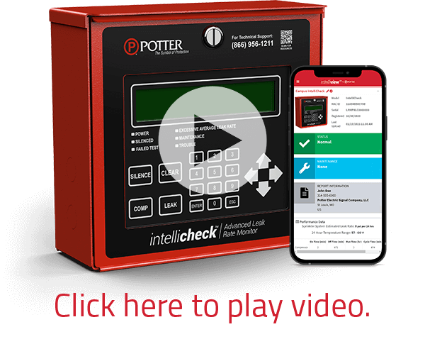Potter IntelliCheck Advanced Leak Rate Monitor Video