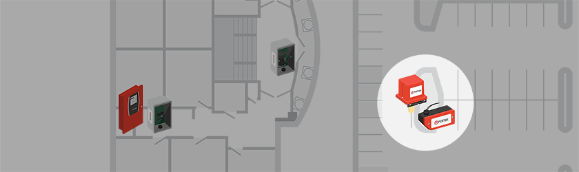 SignaLink Transmitter on floorplan next to PCVS